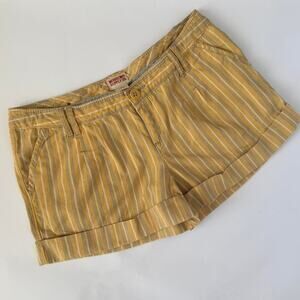 Mossimo Supply Co. Yellow Striped Shorts